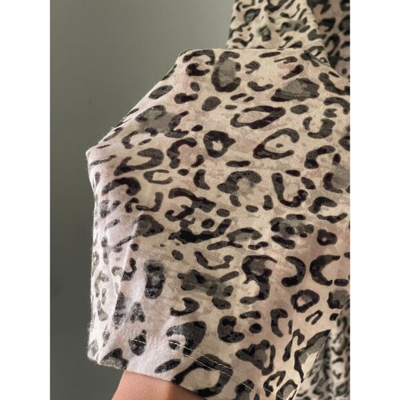 Catalina Womens Leopard Print Long Sleeve Tunic Top Sz 1X/16W Drawstring Pockets - Picture 5 of 9